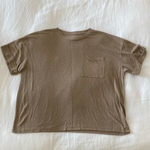 Aerie Linen Oversized T-shirt